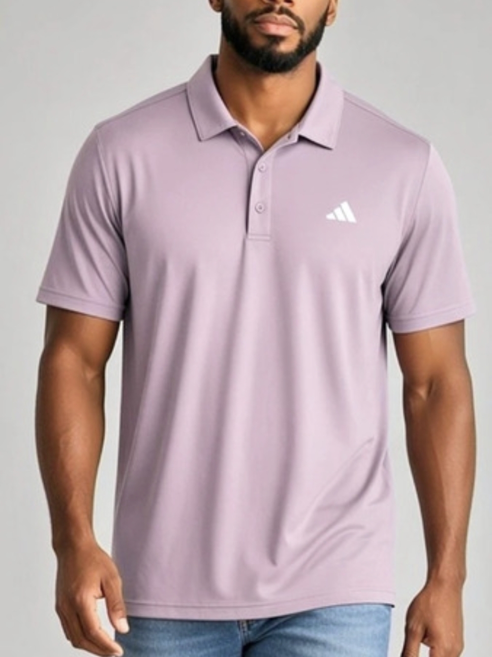 adidas Men's Classic Polo Purple